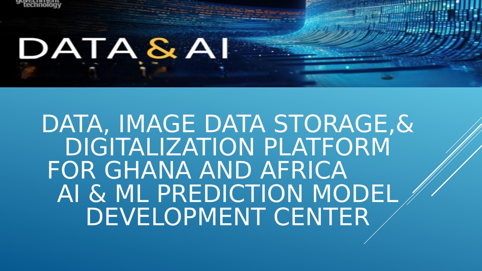 Data, image data storage and digitalization platform for Ghana and Africa